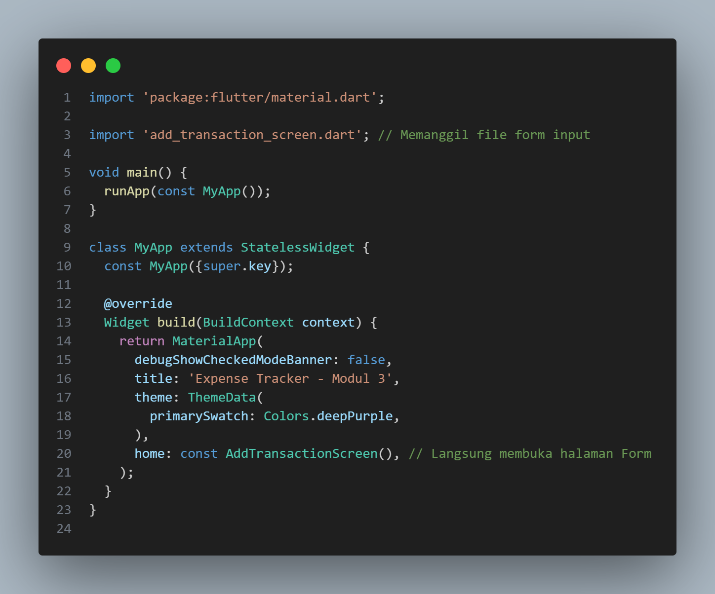 Hasil Akhir Mockup Formulir