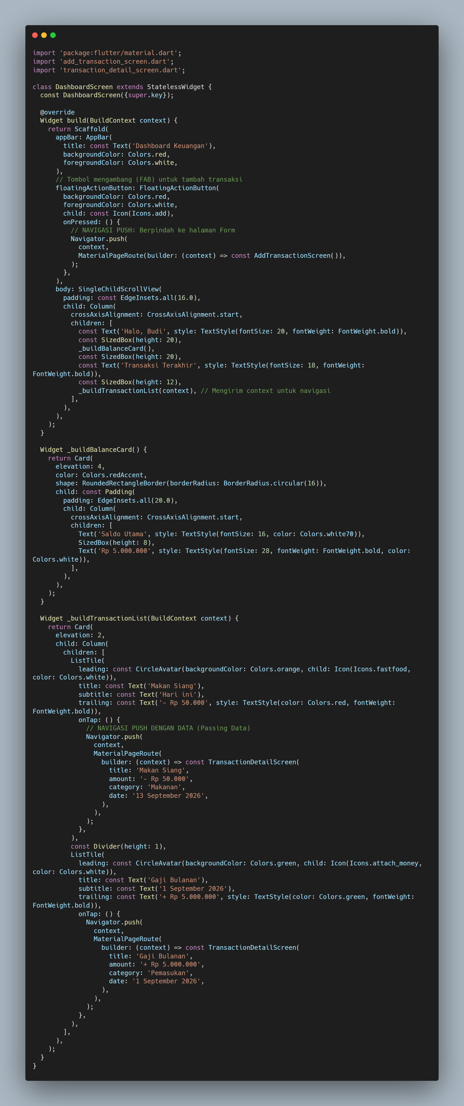 Kode Lengkap dashboard_screen.dart